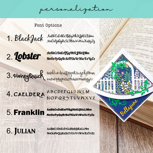 Secret Garden Signature Corner Bookmark