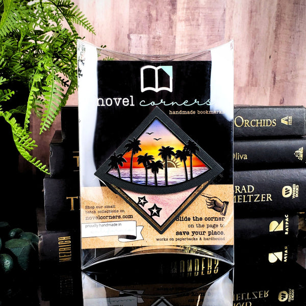 Beach Sunset Deluxe Corner Bookmark