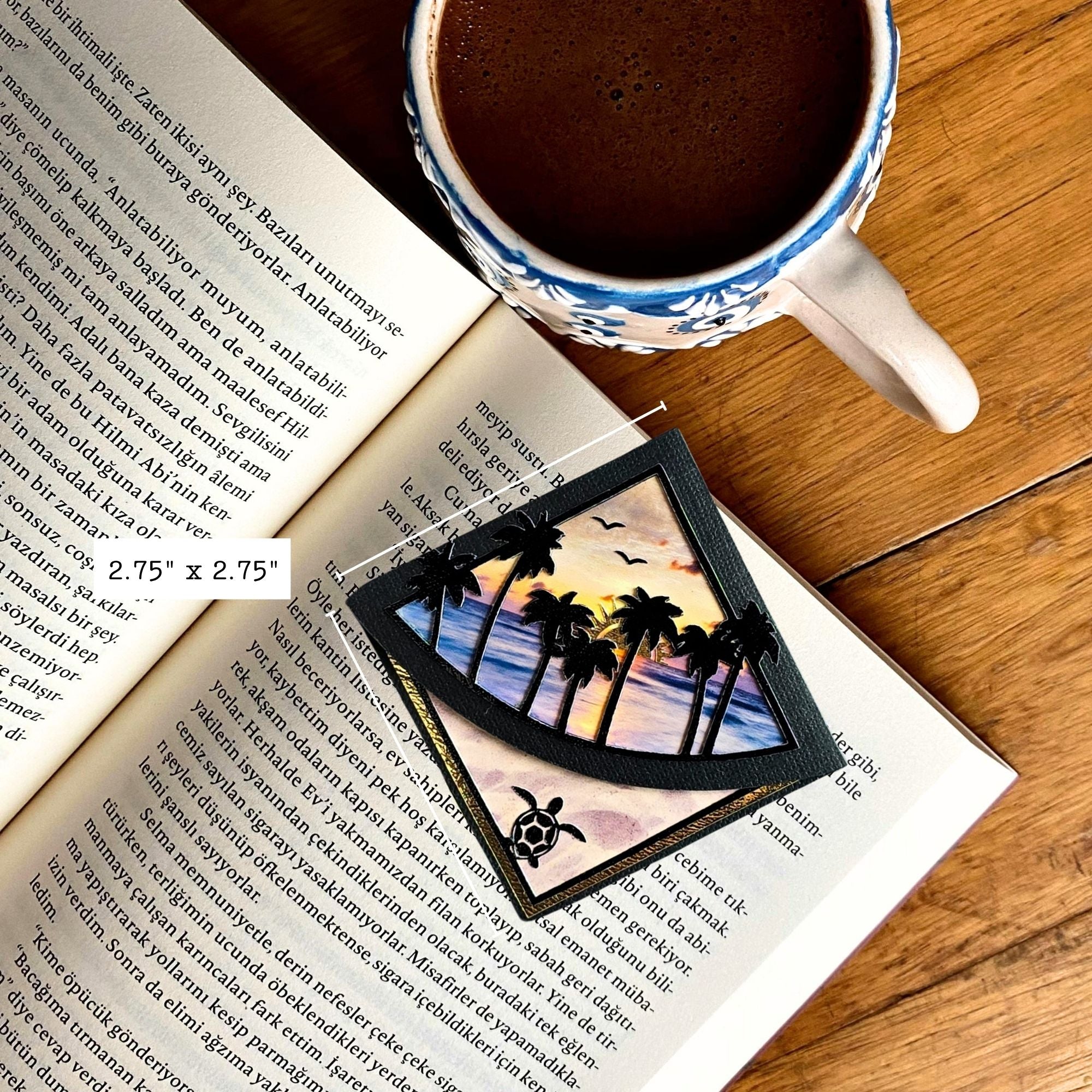 Beach Sunrise Deluxe Corner Bookmark