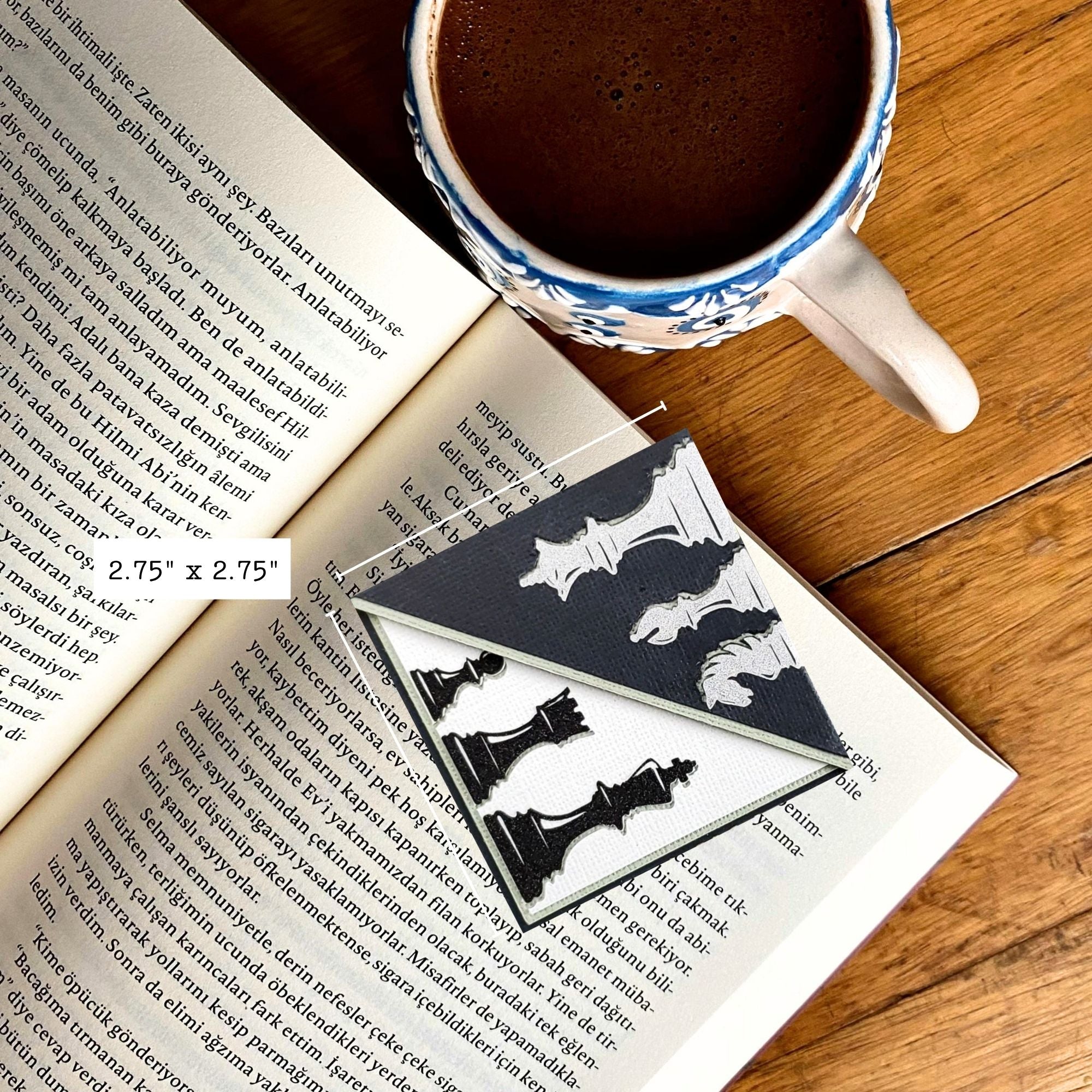 Chess Paper Signature Bookmark