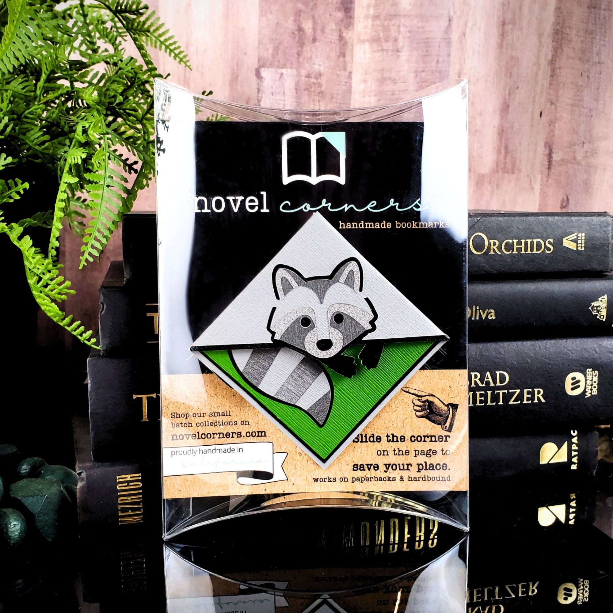 Raccoon Signature Corner Bookmark