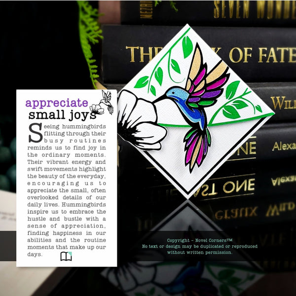 Hummingbird Deluxe Corner Bookmark