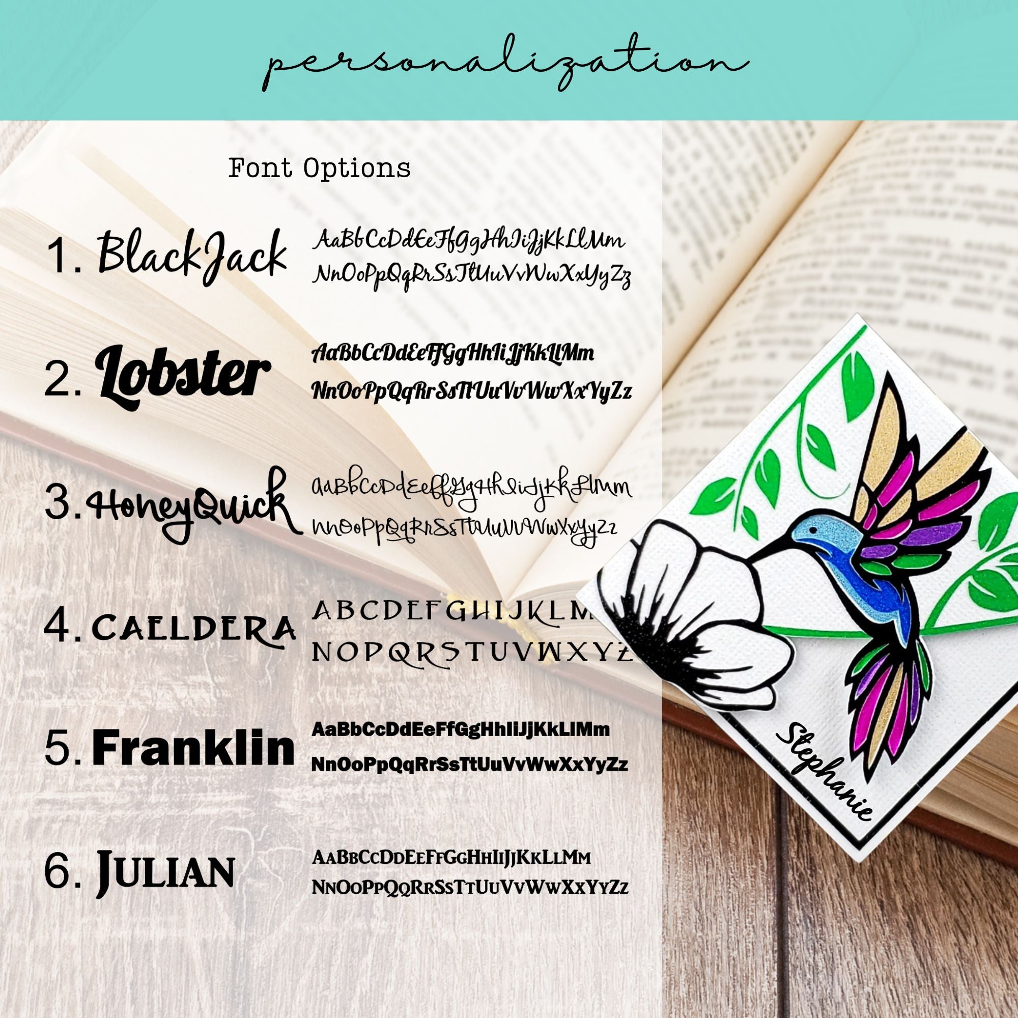 Hummingbird Deluxe Corner Bookmark