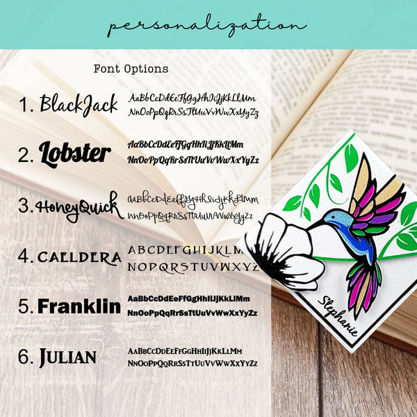 Hummingbird Deluxe Corner Bookmark