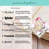 Golden Butterfly Signature Corner Bookmark