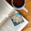 Stained Glass Pale Hydrangea Deluxe Handmade Corner Bookmark