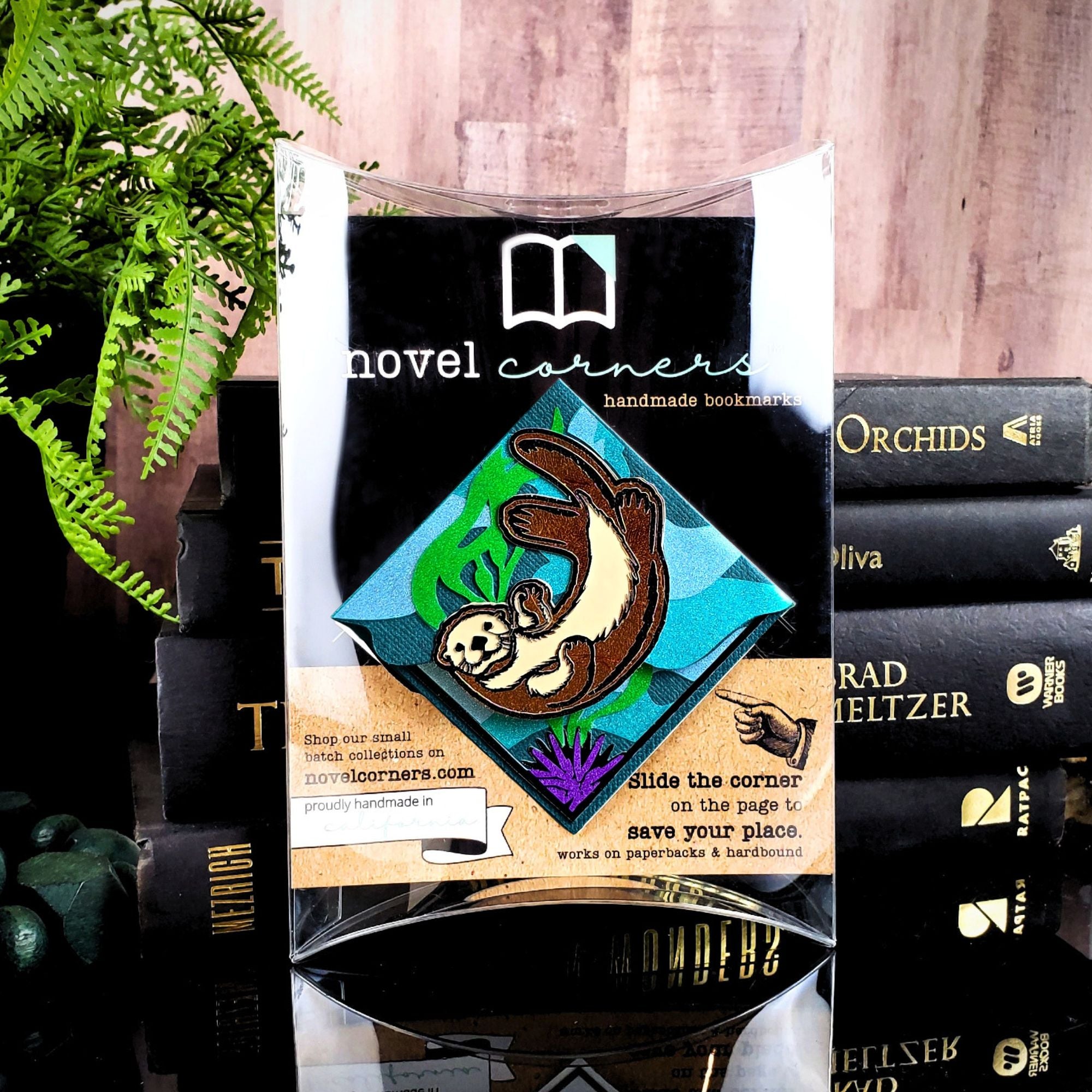Sea Otter Deluxe Handmade Corner Bookmark