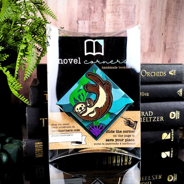 Sea Otter Deluxe Handmade Corner Bookmark