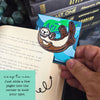 Sea Otter Deluxe Handmade Corner Bookmark