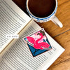 Pink Flamingo Deluxe Corner Bookmark