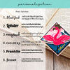 Pink Flamingo Deluxe Corner Bookmark
