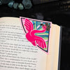 Pink Flamingo Deluxe Corner Bookmark