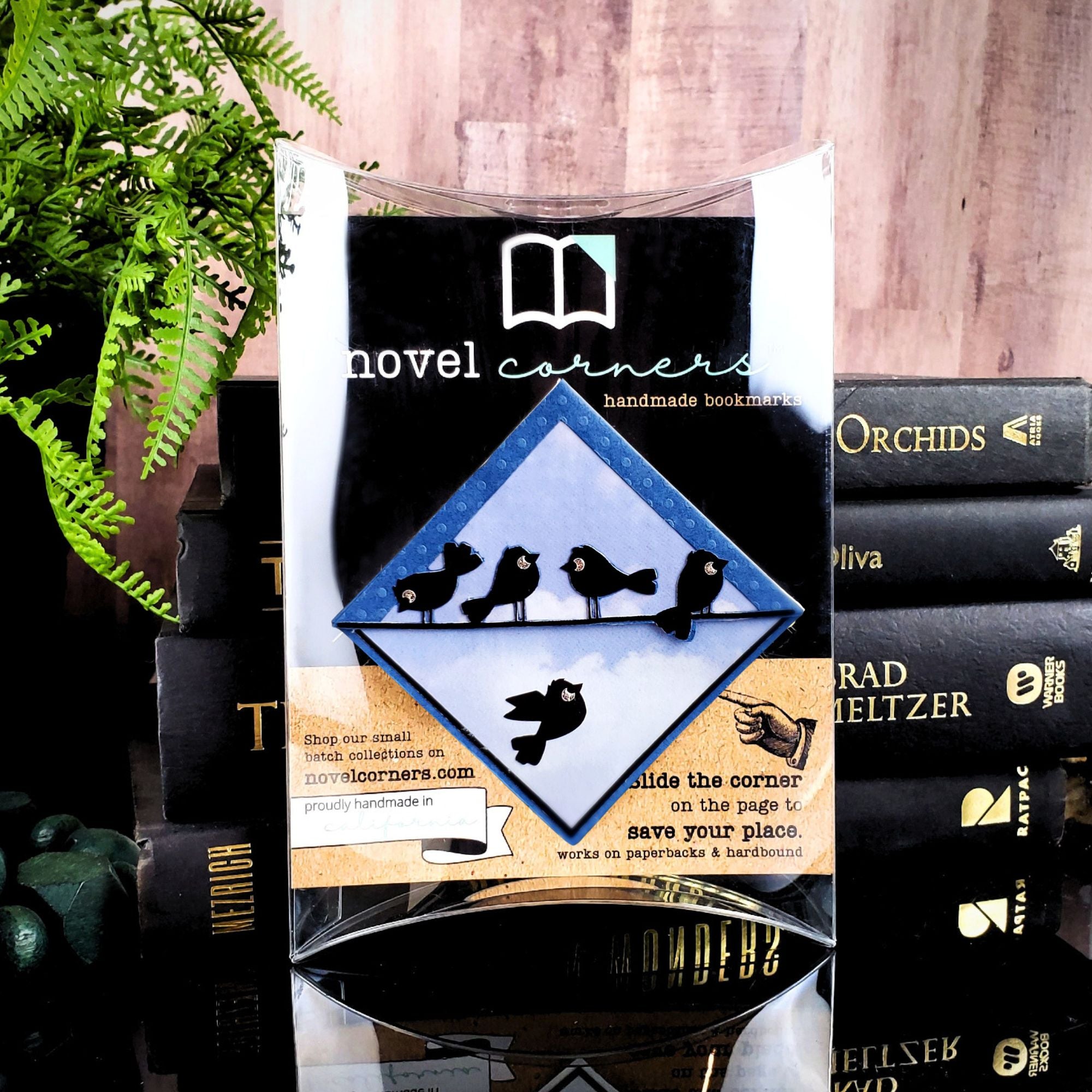 Birds on a Wire Signature Corner Bookmark