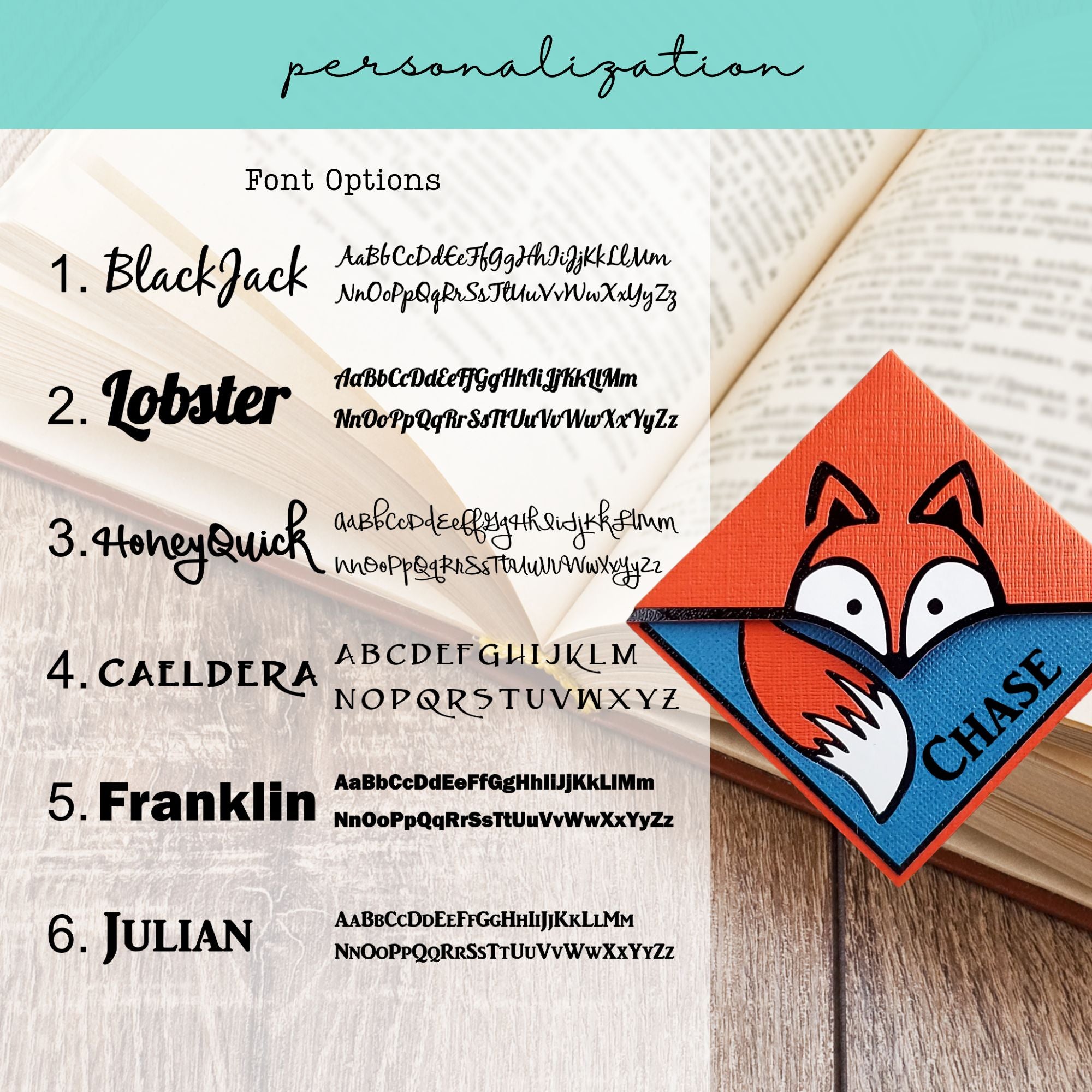 Clever Fox Signature Corner Bookmark