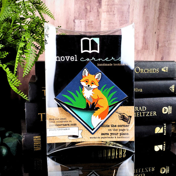 Quiet Fox Deluxe Handmade Corner Bookmark