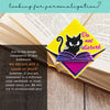 Do Not Disturb Kitty Deluxe Handmade Corner Bookmark
