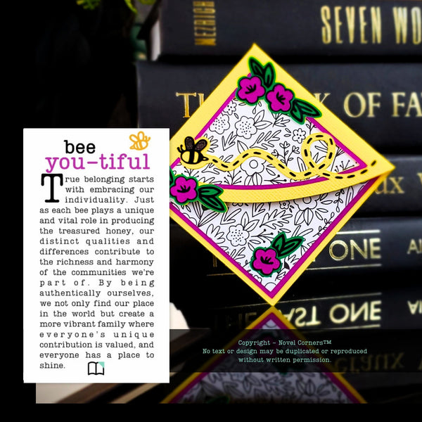 Bee Fly By Signature Corner Bookmark