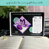 Butterfly Poppy Signature Corner Bookmark