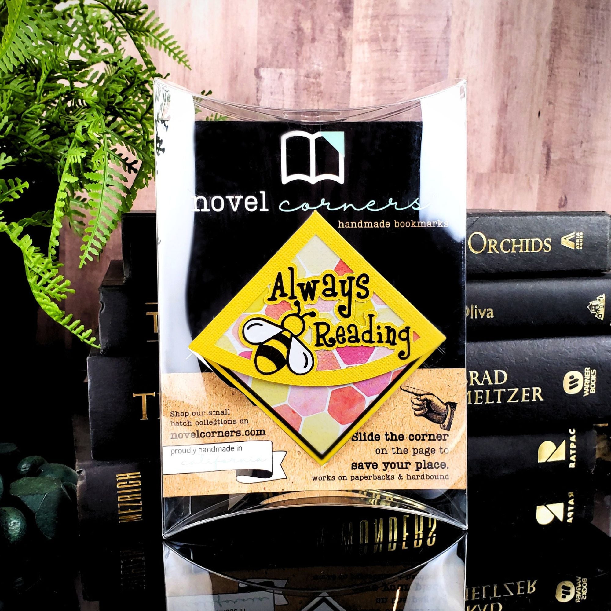Always Bee Reading Signature Corner Bookmark