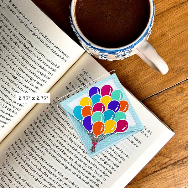 Balloon Bouquet Signature Corner Bookmark
