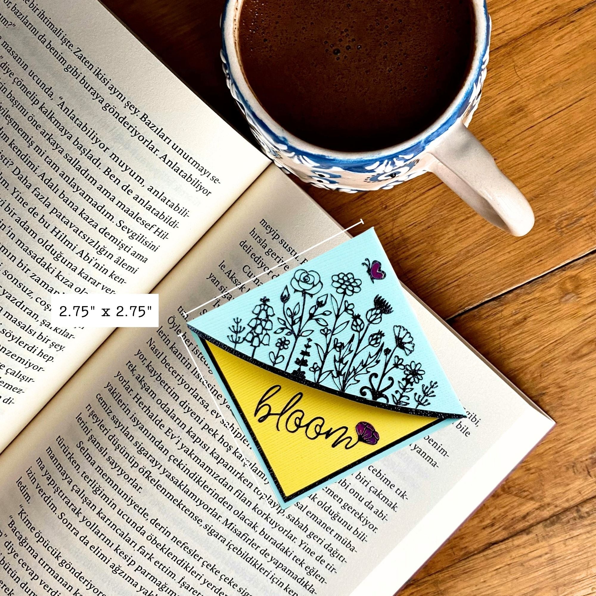 Blooming Wildflowers Signature Corner Bookmark