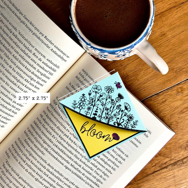 Blooming Wildflowers Signature Corner Bookmark