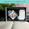 Blue Pink Bird Signature Corner Bookmark