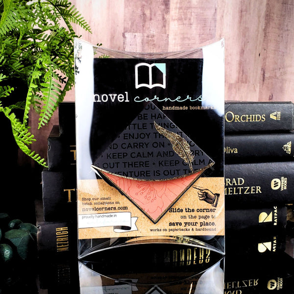 Write on Feather Quill Signature Corner Bookmark