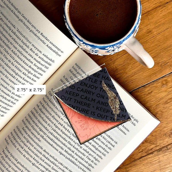 Write on Feather Quill Signature Corner Bookmark