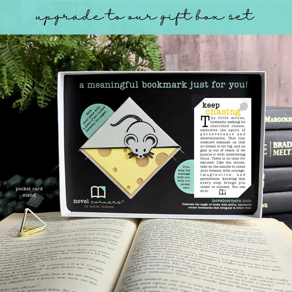 Mouse Cheese Signature Corner Bookmark