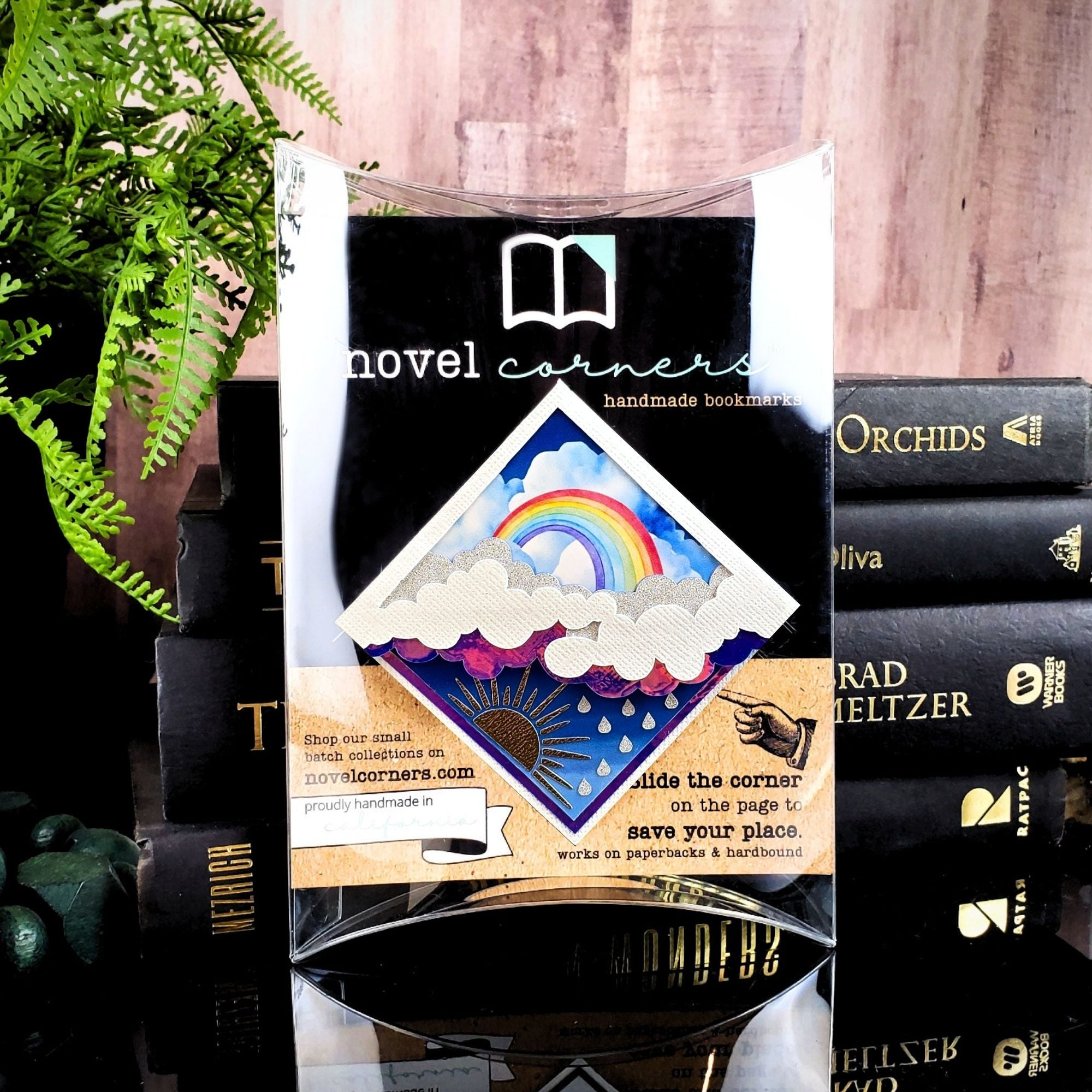 Rainbow Skies Deluxe Corner Bookmark