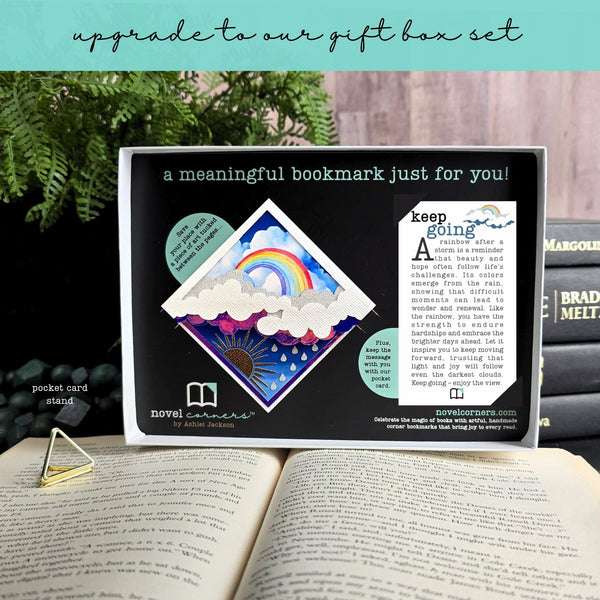 Rainbow Skies Deluxe Corner Bookmark