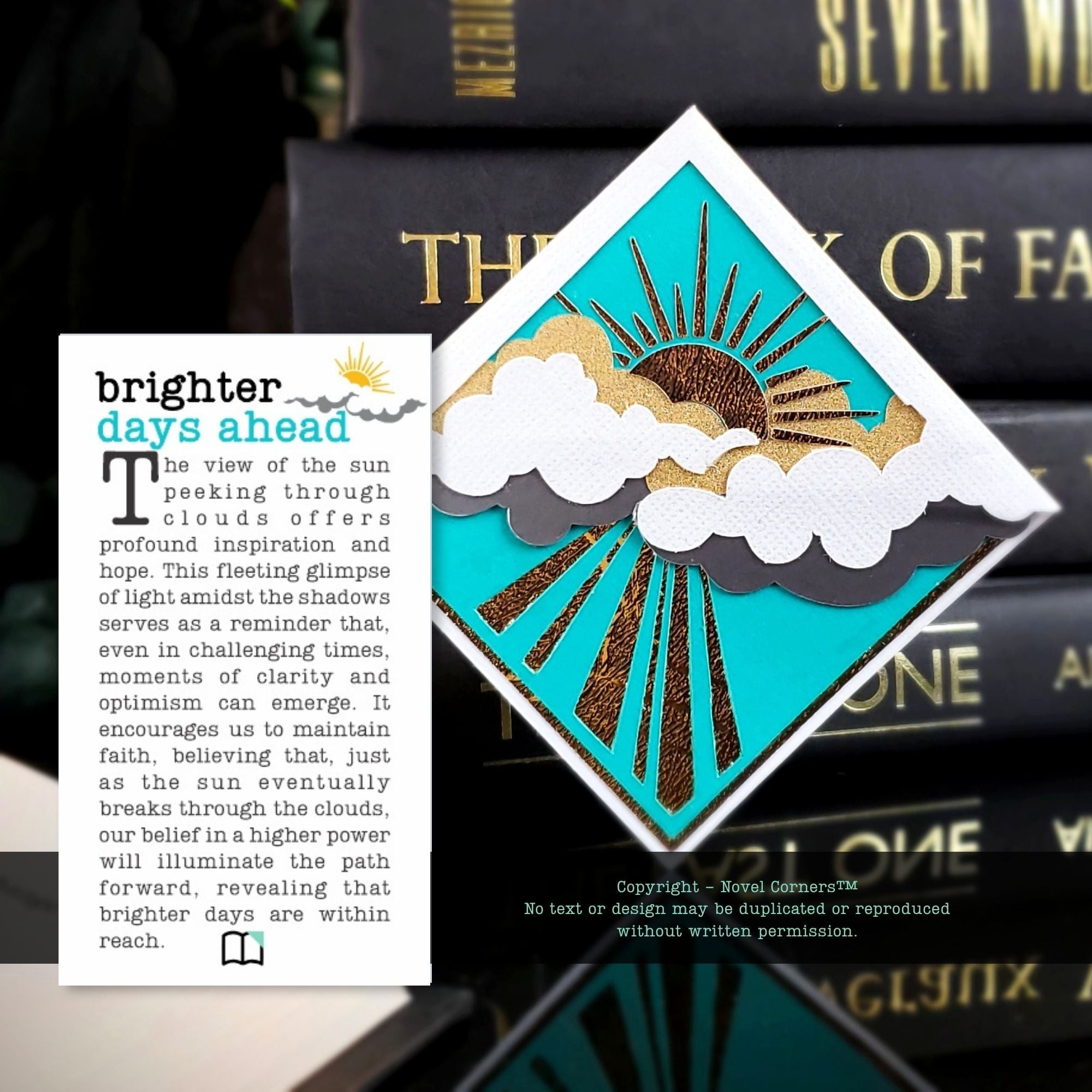 Shining Skies Deluxe Corner Bookmark