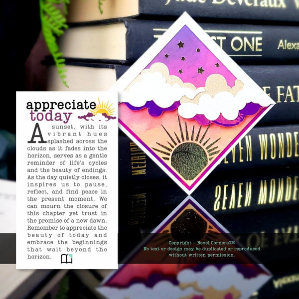 Sunset Skies Deluxe Corner Bookmark