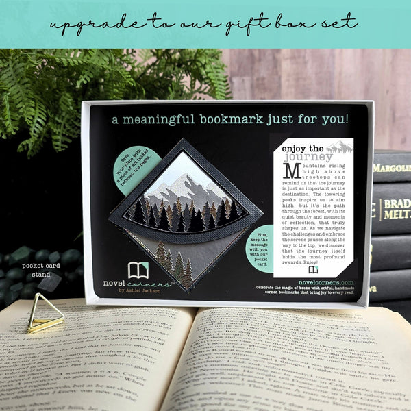 Mountain Treeline Deluxe Corner Bookmark