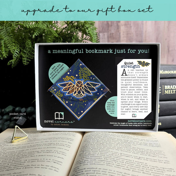 Geo Owl Signature Corner Bookmark