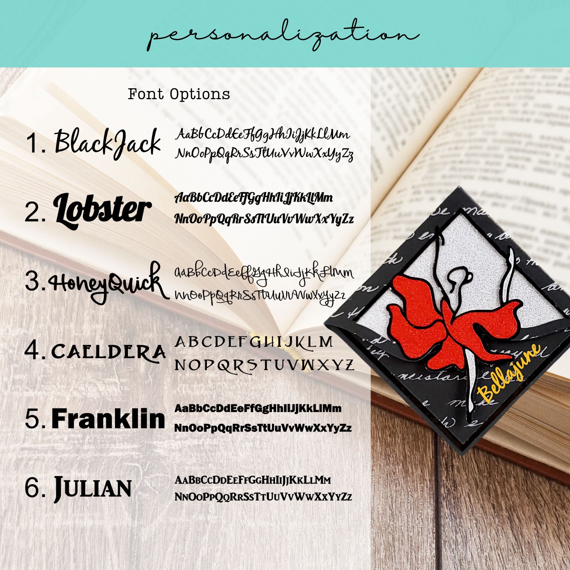 Dancer Paper Signature Corner Bookmark