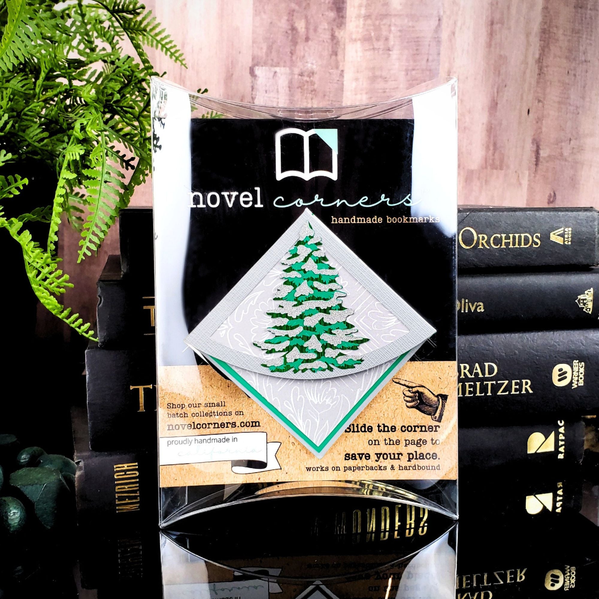 Snowy Tree Signature Corner Bookmark