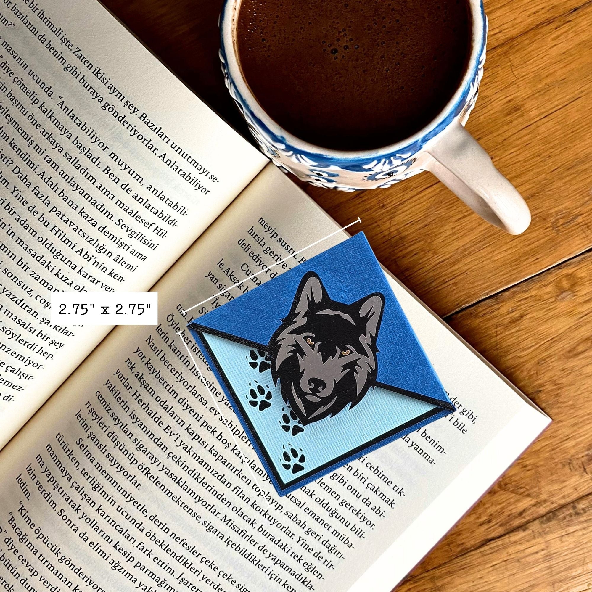Wolf Signature Corner Bookmark