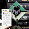 Wolf Signature Corner Bookmark