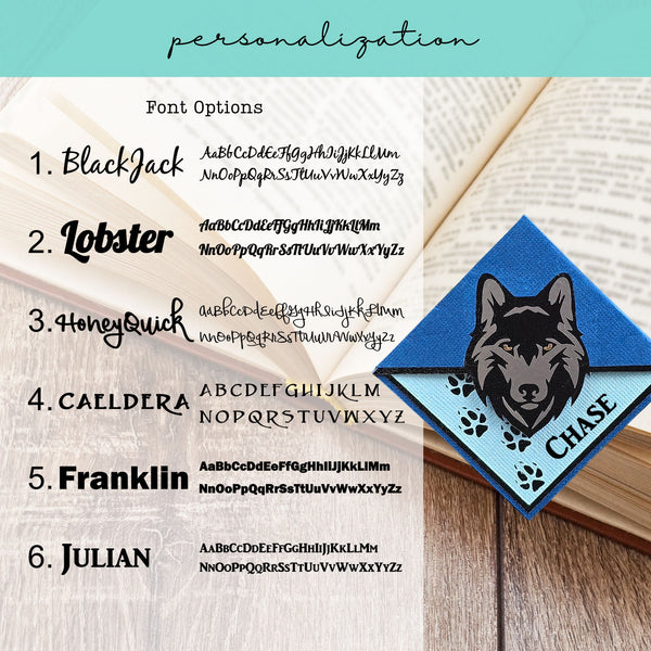 Wolf Signature Corner Bookmark