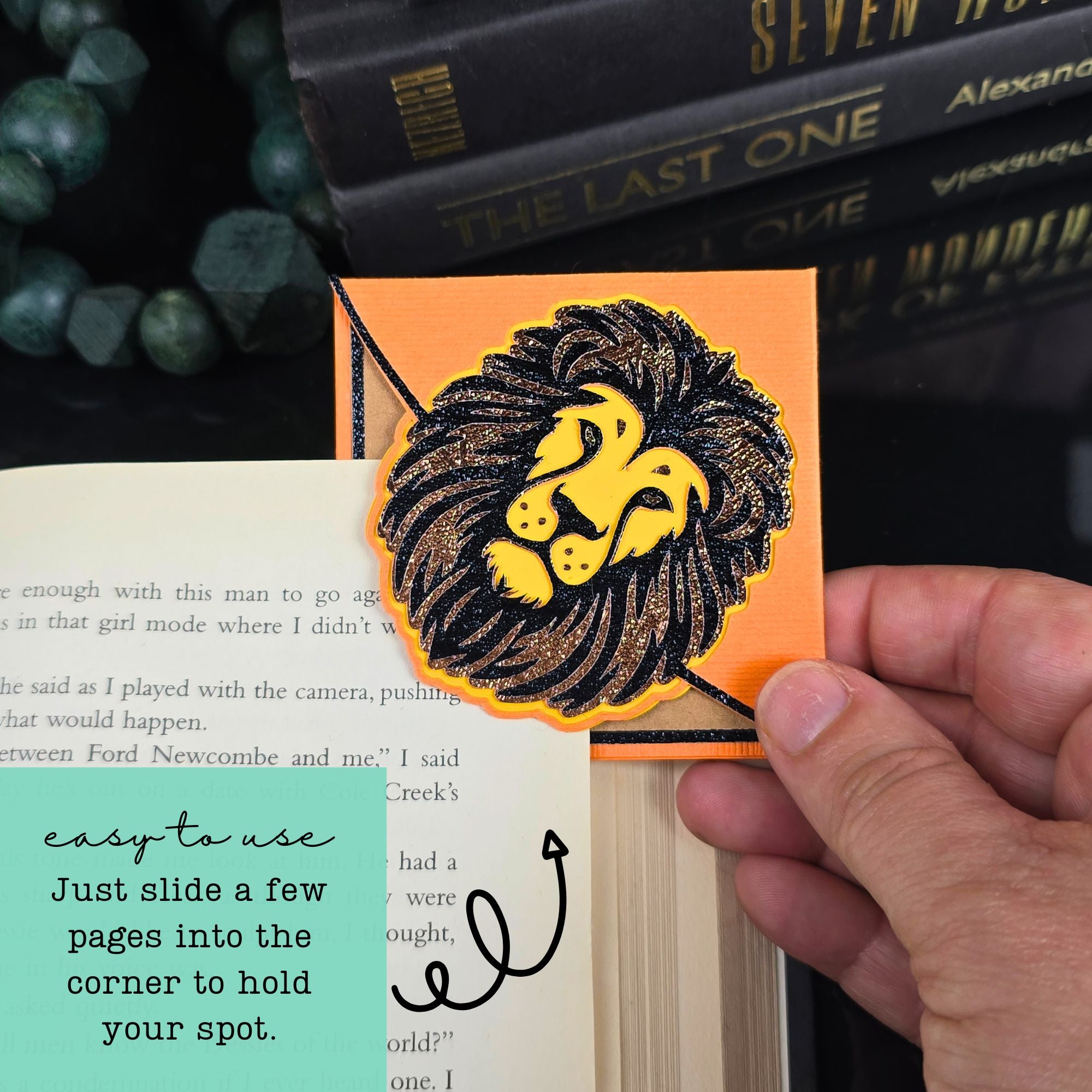 Regal Lion Signature Corner Bookmark