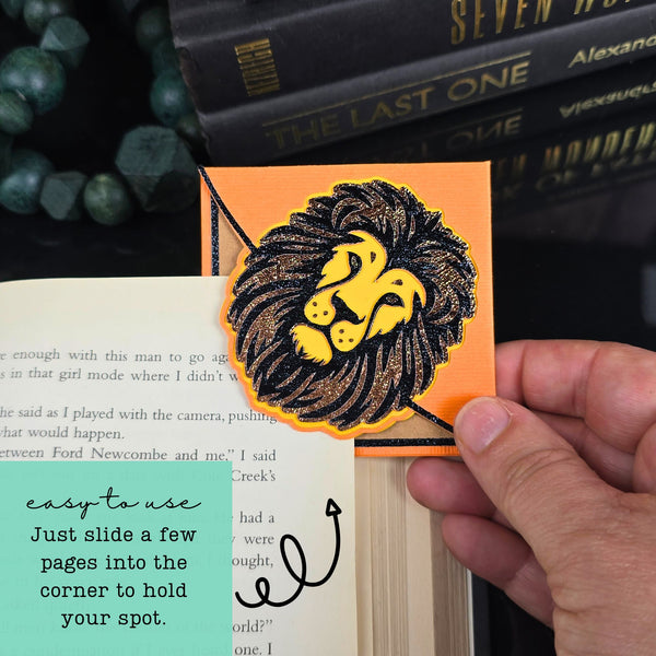 Regal Lion Signature Corner Bookmark