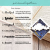 Night Sky Stars Signature Corner Bookmark