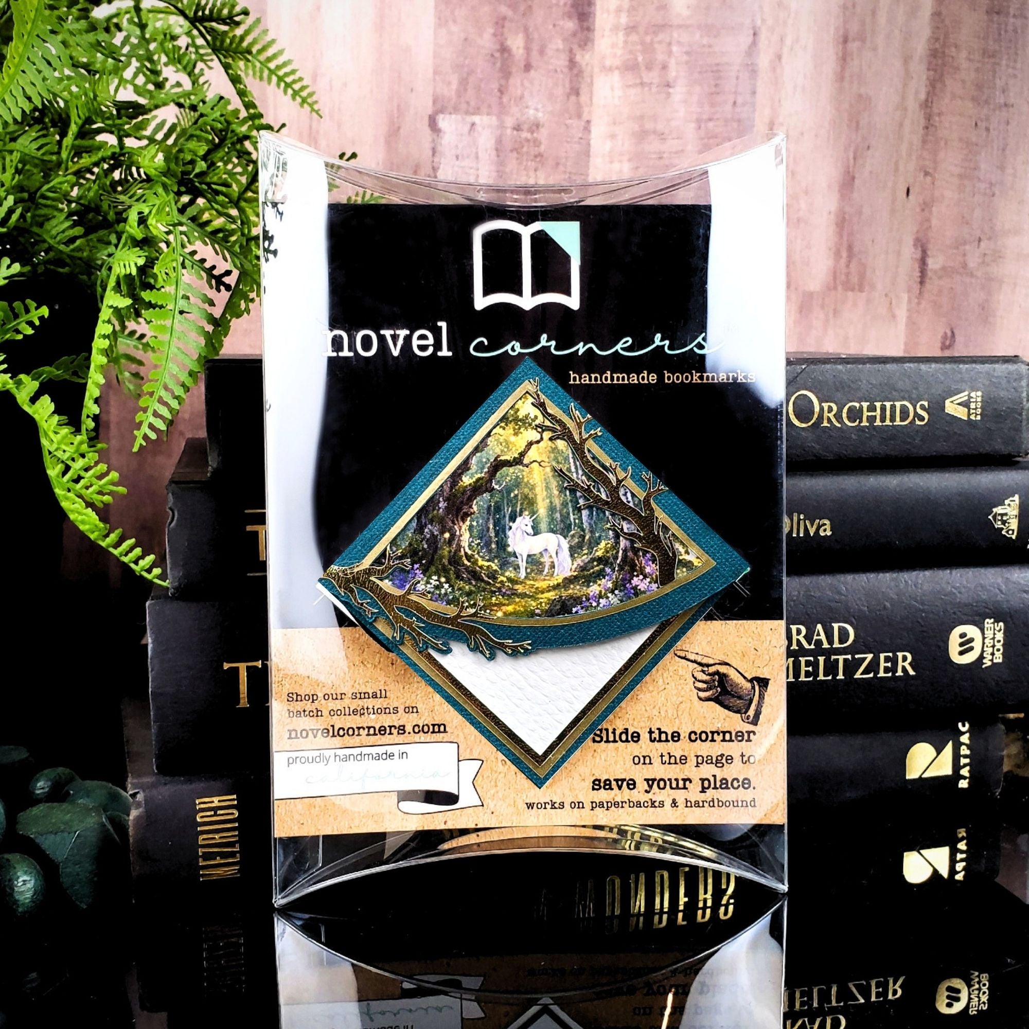 Woodland Unicorn Deluxe Corner Bookmark