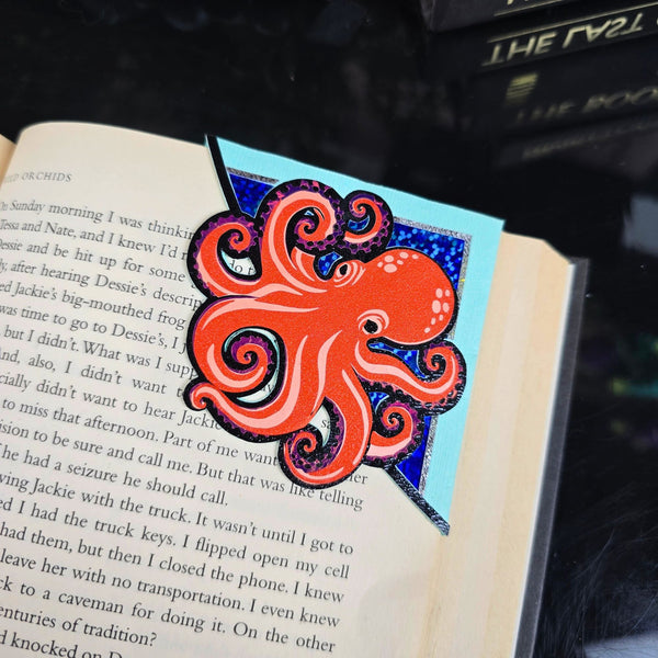 Octopus Deluxe Handmade Corner Bookmark