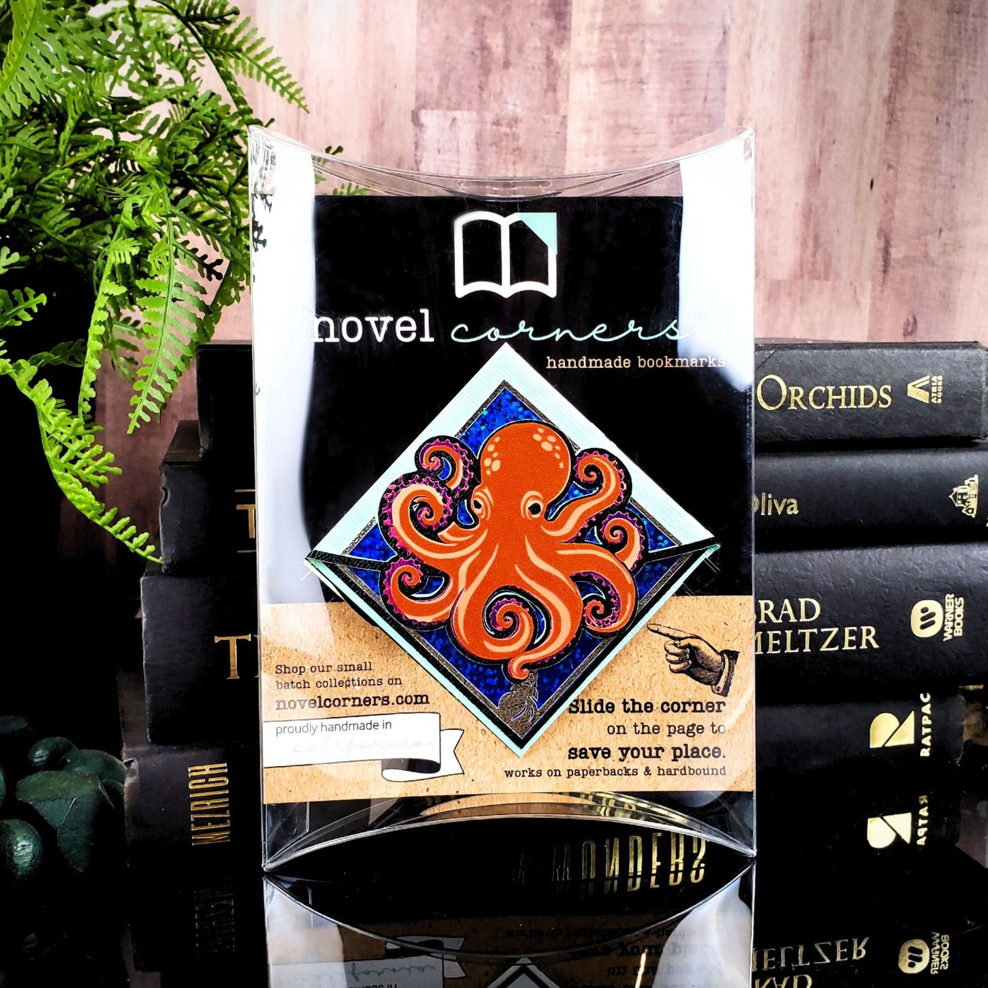Octopus Deluxe Handmade Corner Bookmark