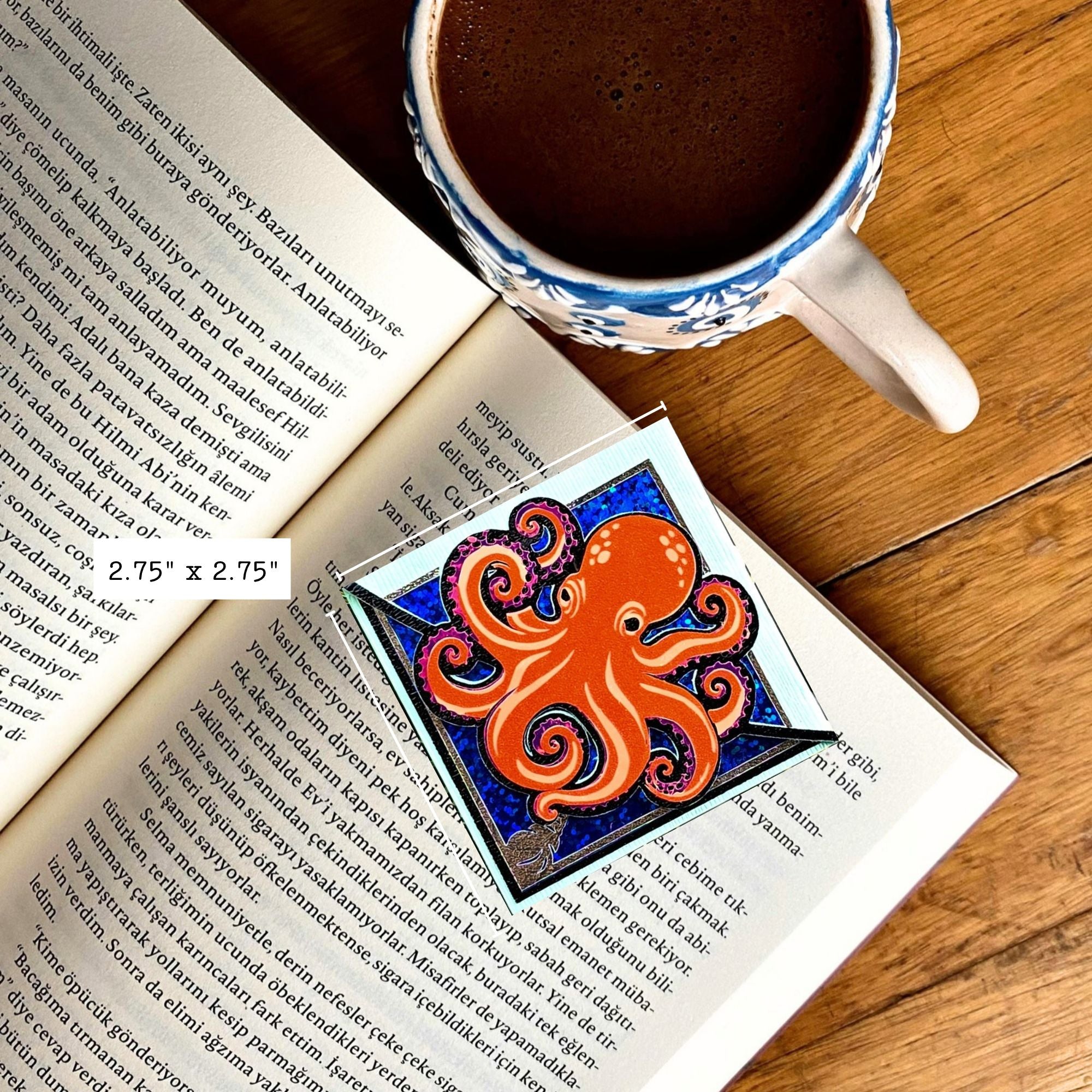 Octopus Deluxe Handmade Corner Bookmark