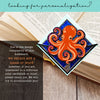 Octopus Deluxe Handmade Corner Bookmark