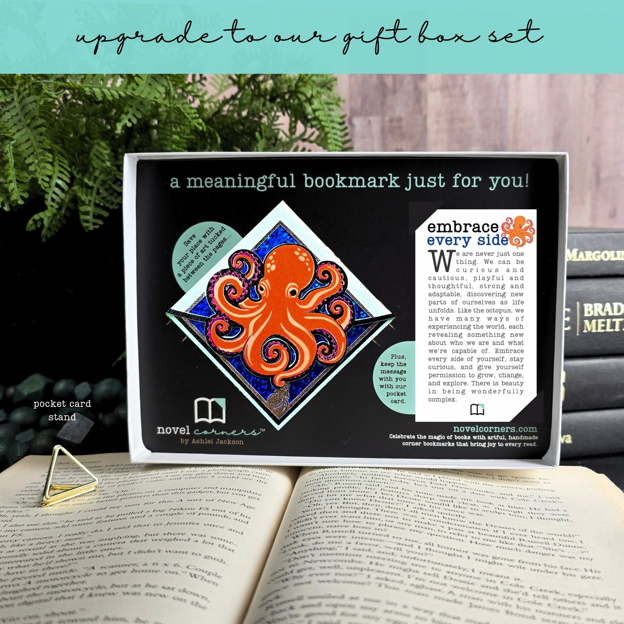 Octopus Deluxe Handmade Corner Bookmark